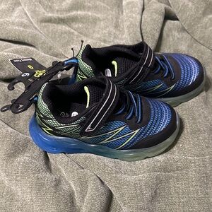 Athletic Works Kids' Black and Blue Sneakers